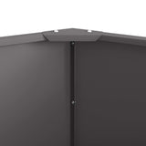 Planter Black 120 x 120 x 50 cm Steel