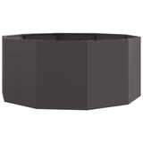 Planter Black 120 x 120 x 50 cm Steel