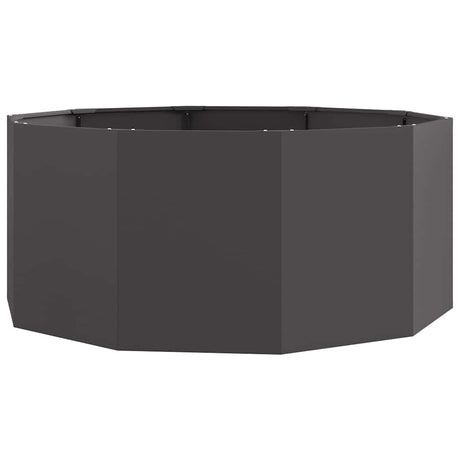 Planter Black 120 x 120 x 50 cm Steel