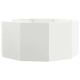 Planter White 120 x 120 x 50 cm Steel