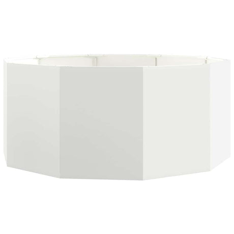 Planter White 120 x 120 x 50 cm Steel