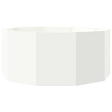 Planter White 120 x 120 x 50 cm Steel