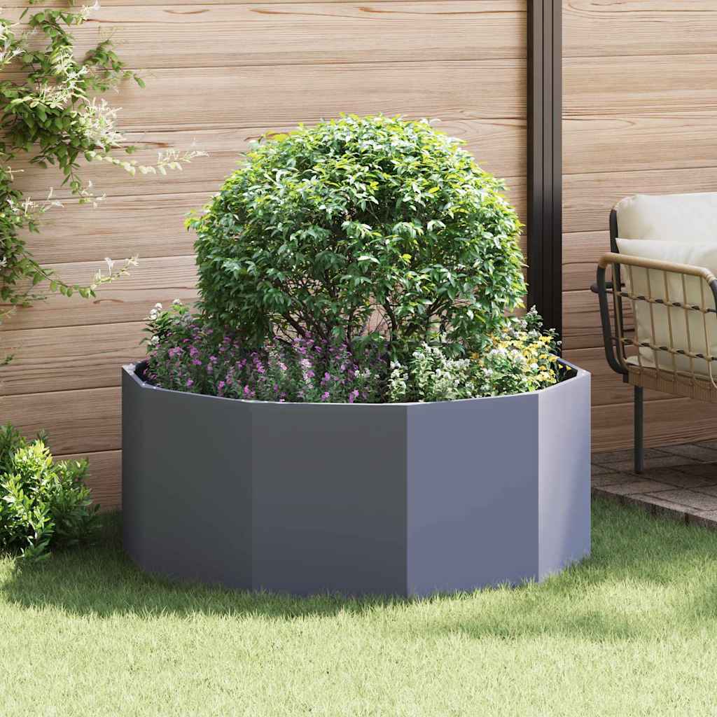 Planter Anthracite 120 x 120 x 50 cm Steel