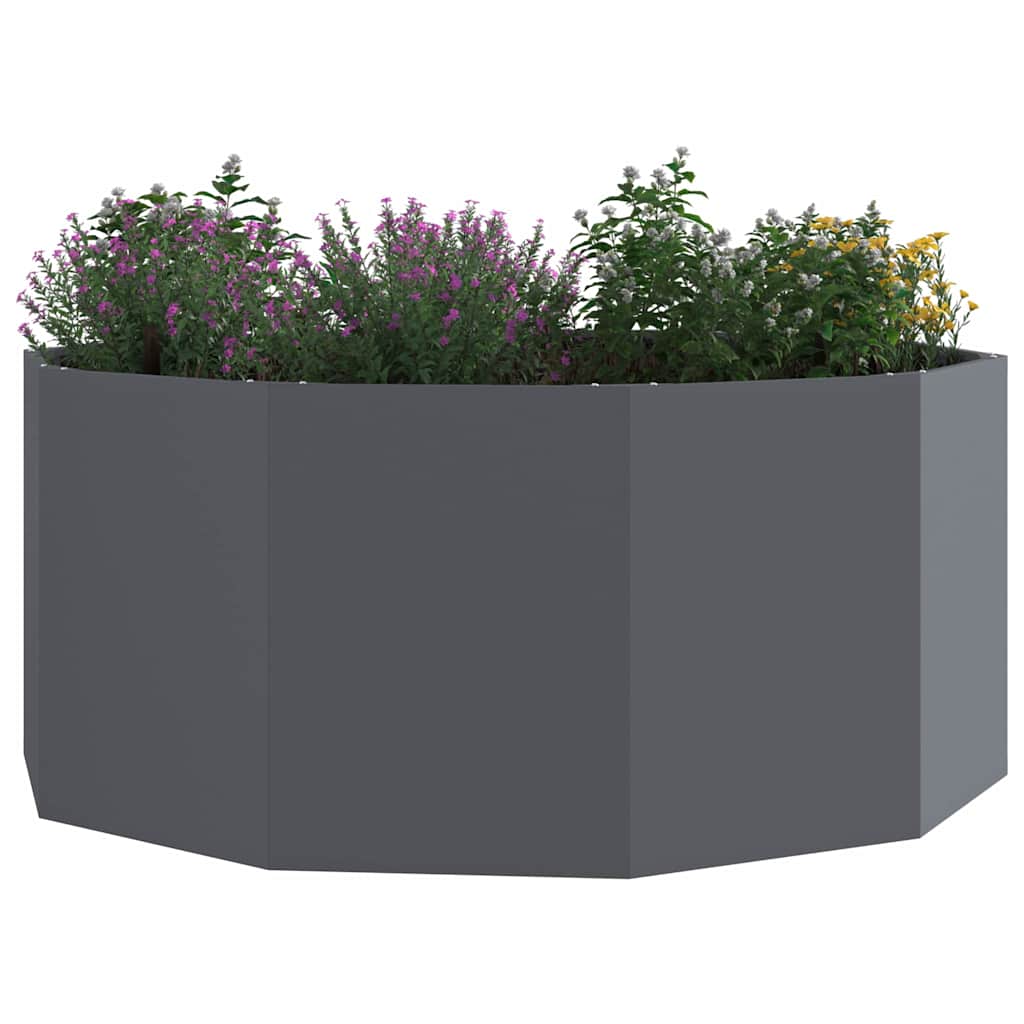 Planter Anthracite 120 x 120 x 50 cm Steel