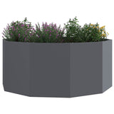Planter Anthracite 120 x 120 x 50 cm Steel