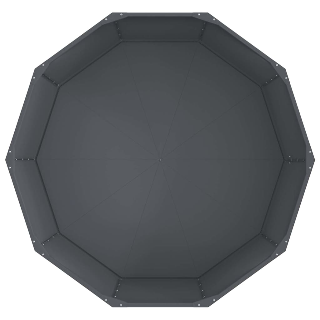 Planter Anthracite 120 x 120 x 50 cm Steel