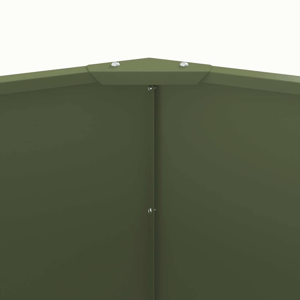 Planter Olive Green 120 x 120 x 50 cm Steel