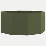 Planter Olive Green 120 x 120 x 50 cm Steel
