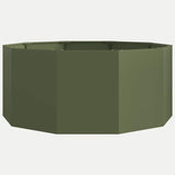 Planter Olive Green 120 x 120 x 50 cm Steel