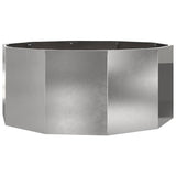 Planter Silver 120 x 120 x 50 cm Stainless Steel