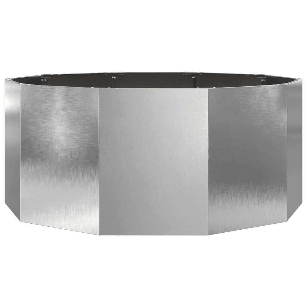 Planter Silver 120 x 120 x 50 cm Stainless Steel