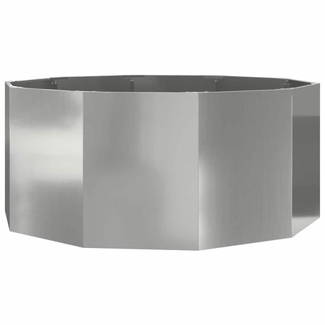 Planter Silver 120 x 120 x 50 cm Galvanised Steel