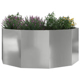 Planter Silver 120 x 120 x 50 cm Galvanised Steel