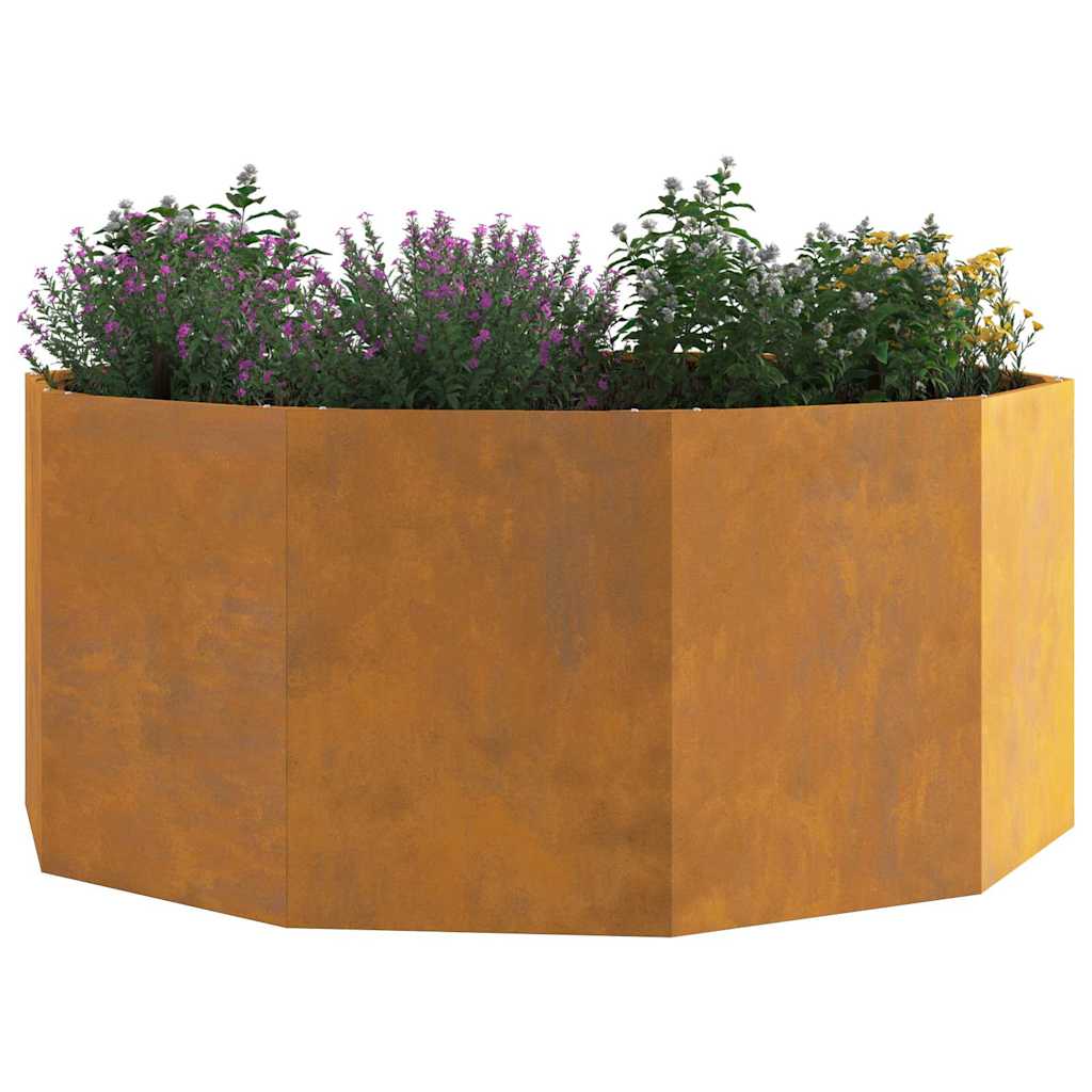 Planter Rusty 120 x 120 x 50 cm Weathering Steel