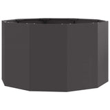 Planter Black 90 x 90 x 50 cm Steel