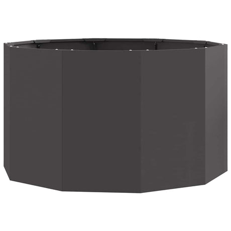 Planter Black 90 x 90 x 50 cm Steel