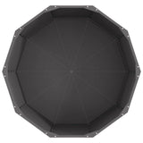 Planter Black 90 x 90 x 50 cm Steel