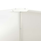 Planter White 90 x 90 x 50 cm Steel