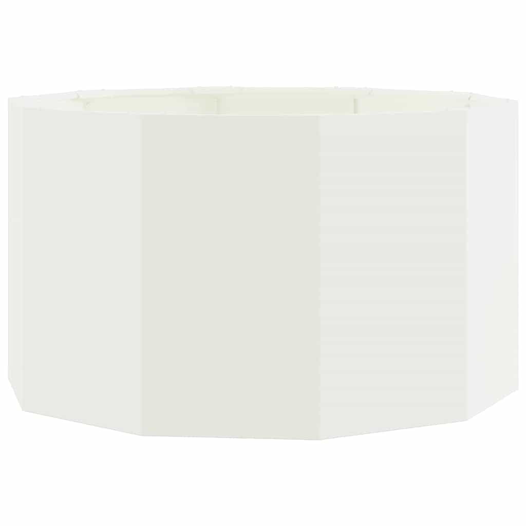 Planter White 90 x 90 x 50 cm Steel