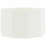 Planter White 90 x 90 x 50 cm Steel