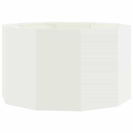 Planter White 90 x 90 x 50 cm Steel