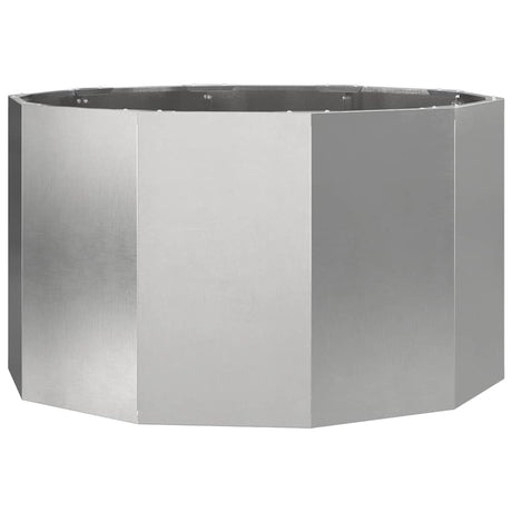Planter Silver 90 x 90 x 50 cm Stainless Steel
