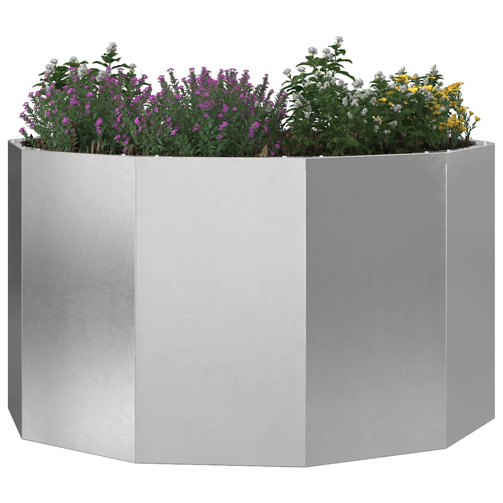 Planter Silver 90 x 90 x 50 cm Stainless Steel