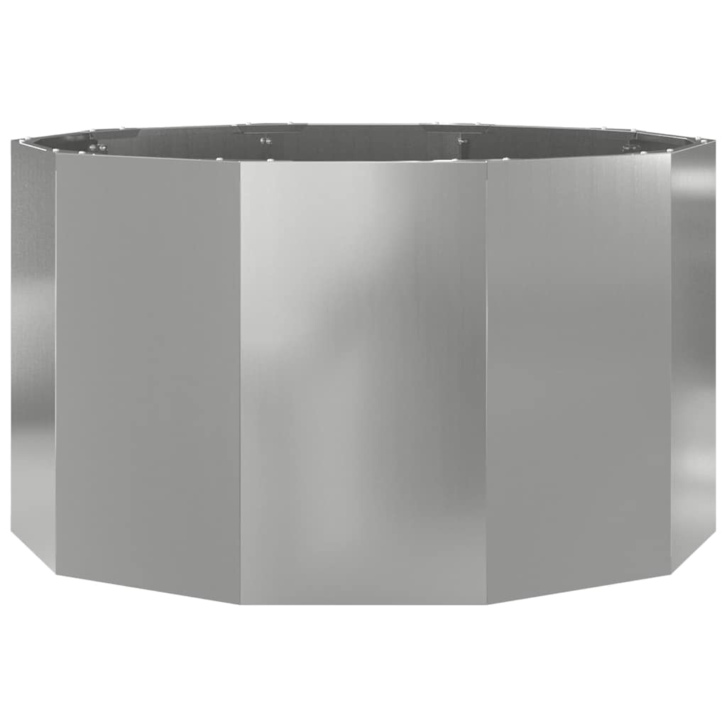 Planter Silver 90 x 90 x 50 cm Galvanised Steel
