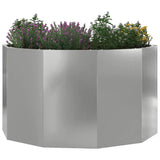 Planter Silver 90 x 90 x 50 cm Galvanised Steel