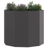 Planter Black 60 x 60 x 50 cm Steel