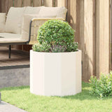 Planter White 60 x 60 x 50 cm Steel