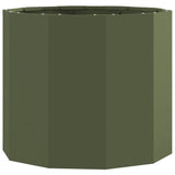 Planter Olive Green 60 x 60 x 50 cm Steel