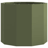 Planter Olive Green 60 x 60 x 50 cm Steel