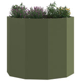 Planter Olive Green 60 x 60 x 50 cm Steel