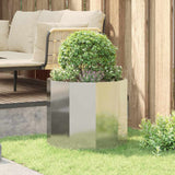 Planter Silver 60 x 60 x 50 cm Galvanised Steel