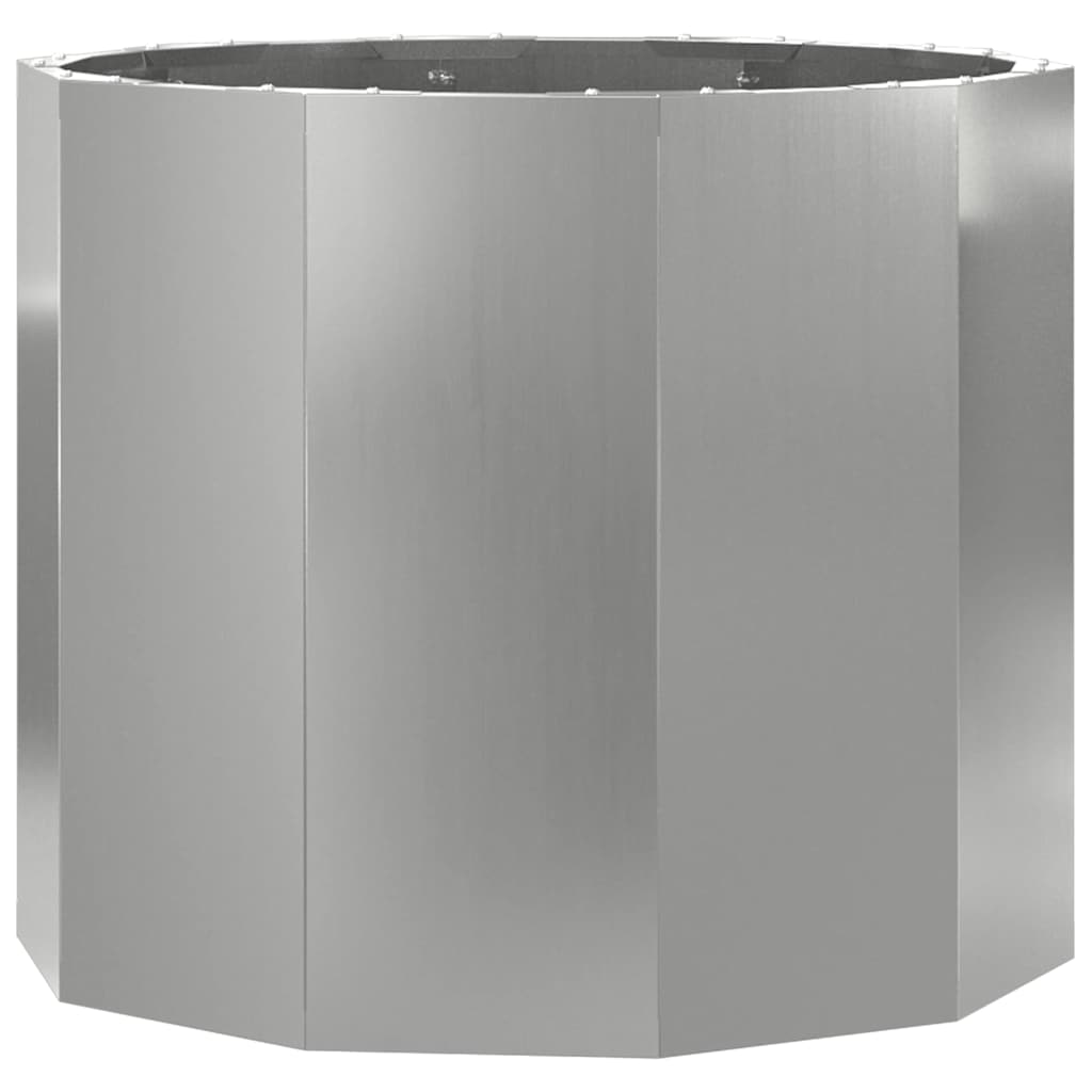 Planter Silver 60 x 60 x 50 cm Galvanised Steel