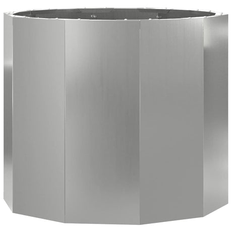 Planter Silver 60 x 60 x 50 cm Galvanised Steel