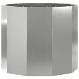Planter Silver 60 x 60 x 50 cm Galvanised Steel