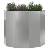 Planter Silver 60 x 60 x 50 cm Galvanised Steel