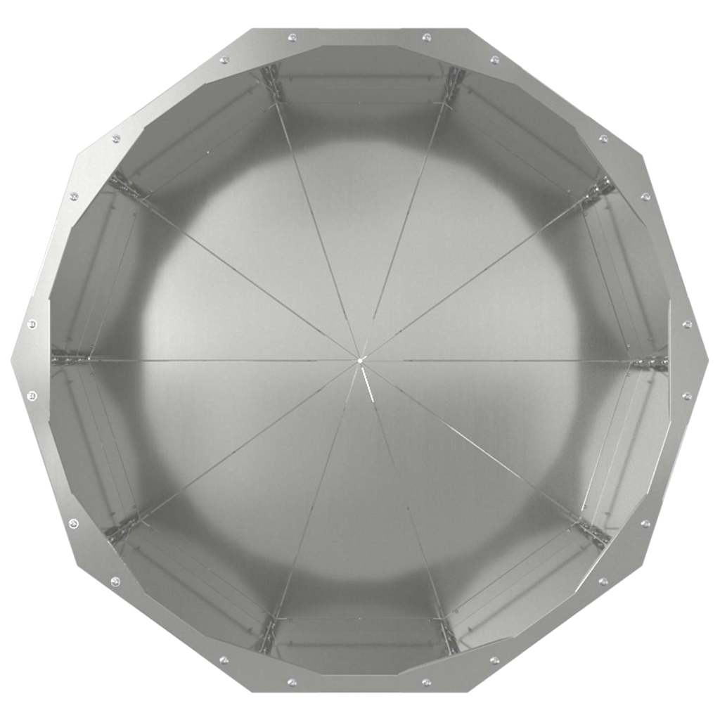 Planter Silver 60 x 60 x 50 cm Galvanised Steel