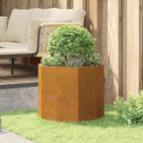 Planter Rusty 60 x 60 x 50 cm Weathering Steel
