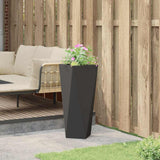 Planter Black 30 x 30 x 75 cm Steel