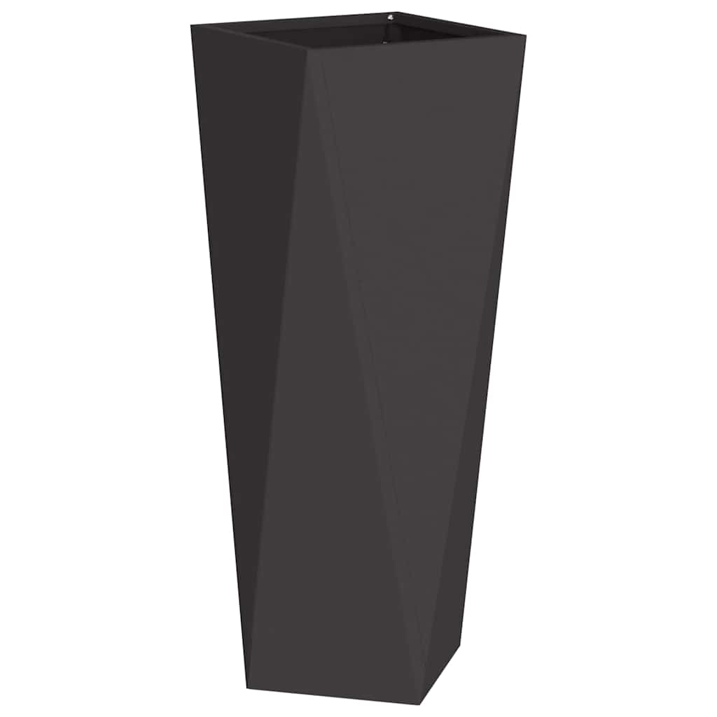 Planter Black 30 x 30 x 75 cm Steel
