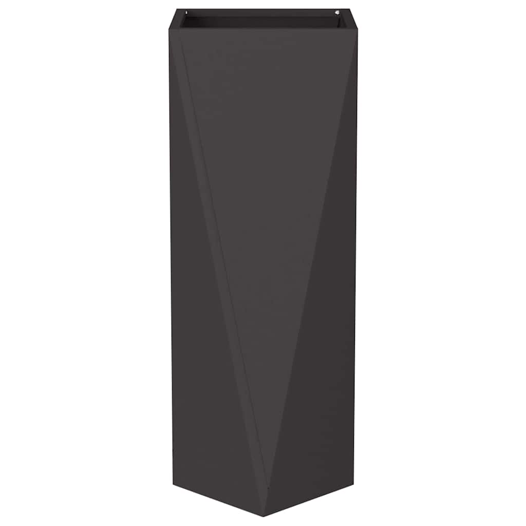 Planter Black 30 x 30 x 75 cm Steel