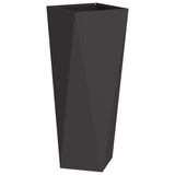 Planter 2 pcs Black 30 x 30 x 75 cm Steel