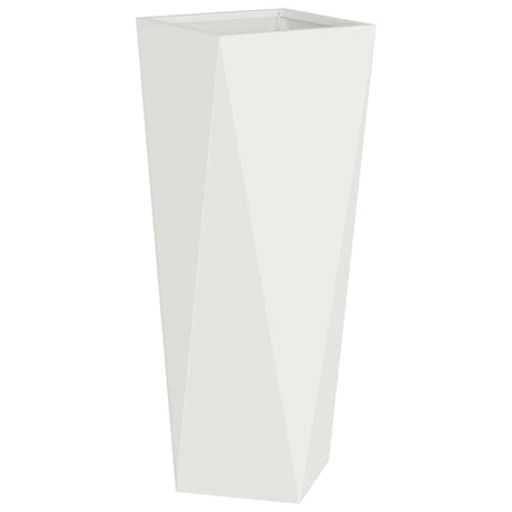 Planter White 30 x 30 x 75 cm Steel