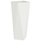 Planter 2 pcs White 30 x 30 x 75 cm Steel