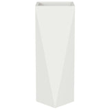 Planter 2 pcs White 30 x 30 x 75 cm Steel