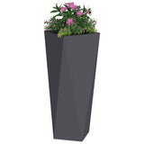Planter Anthracite 30 x 30 x 75 cm Steel