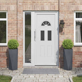 Planter 2 pcs Anthracite 30 x 30 x 75 cm Steel